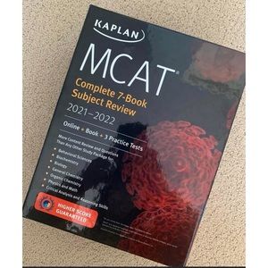 All 7 2021-2022 MCAT Kaplan books + quicksheets